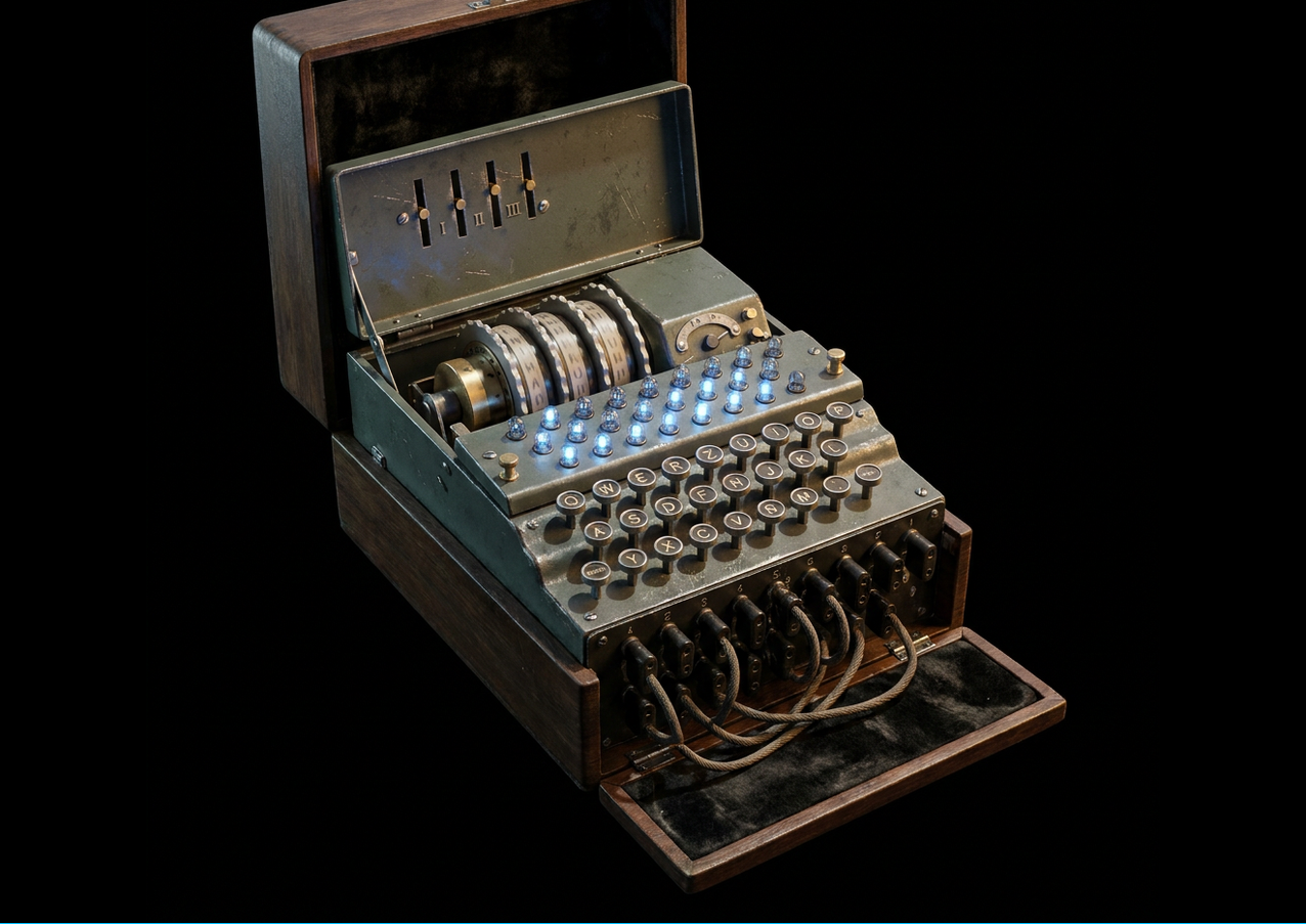 The Enigma — Kryptographie-Kurs: Von Caesar bis RSA, AES & TLS